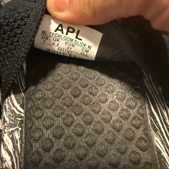 APL Black and Gray Slide Sandals - Picture 3 of 3